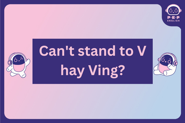 Can't stand to V hay Ving?